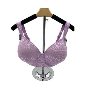 Playtex Secrets Body‎ Revelation Underwire Bra Style 4823 Size 42DD Purple 6F